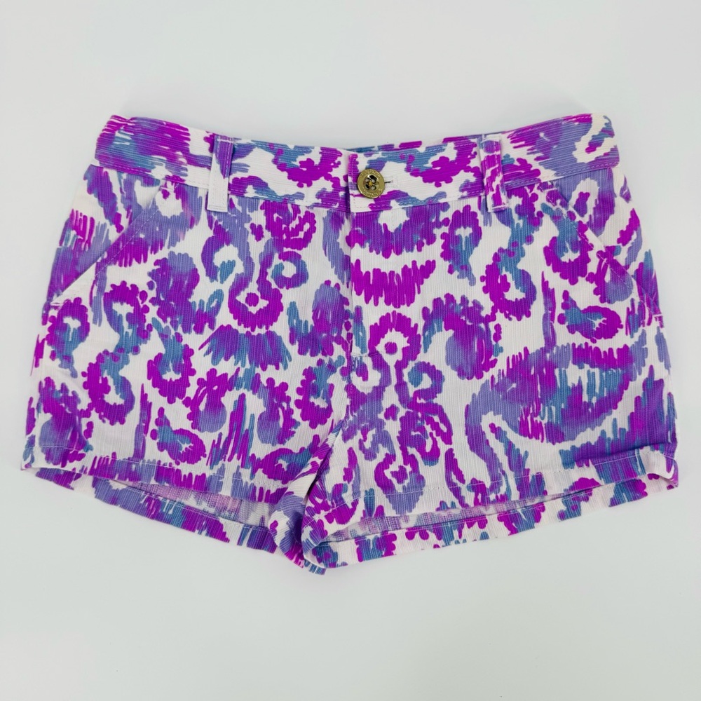 Lilly Pulitzer Addie Amethyst Flamingo Print Beach Bathers/Shorts - Picture 2 of 7